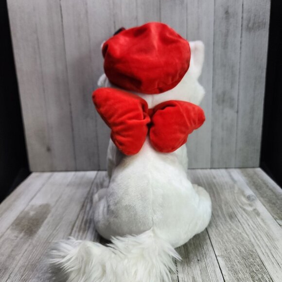 Disney Store Aristocats Marie White Cat Plush with Red Hat 11'' Stuffed Toy - Picture 6 of 10